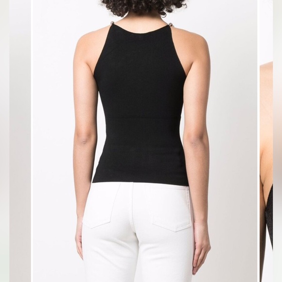 NWOT Maje Black Tank Top With Beaded Straps—with some pilling - Picture 4 of 16